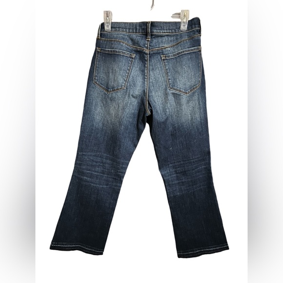 J Brand Dark Wash Frayed Ankle Jeans - Picture 2 of 5